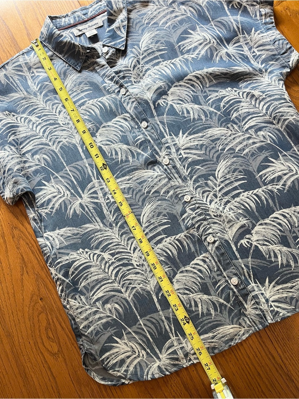Tommy Bahama Tropical Palm Print Shirt S - Picture 5 of 8